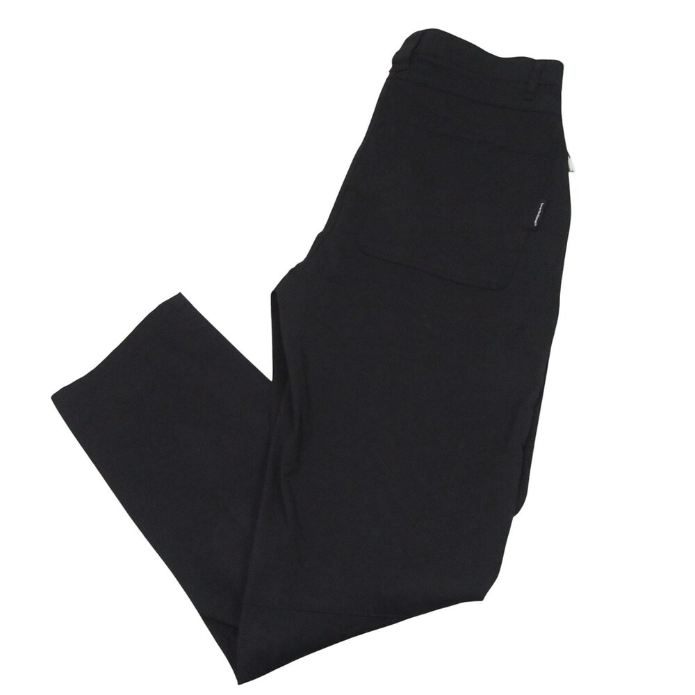 Beardedgoat Mens Outdoor Cargo Pants 33‎ X 30 Black Stretch Cotton Poly Flat